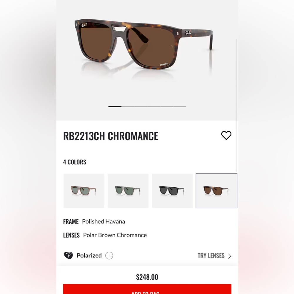 🔥🔥 New Ray-Ban Black and Brown Sunglasses - Picture 2 of 2